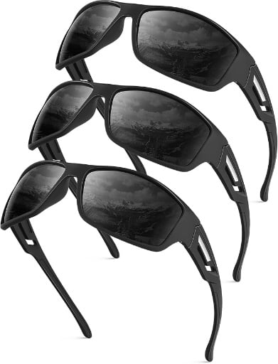 Polarized Sports Sunglasses - 3 Pack Deal
