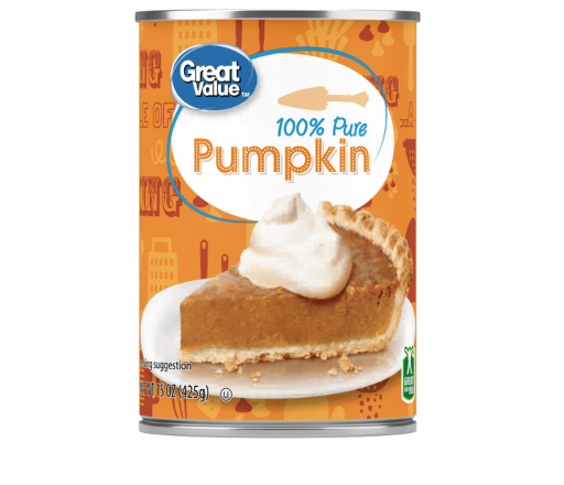 Great Value 100% Pure Pumpkin 15 oz