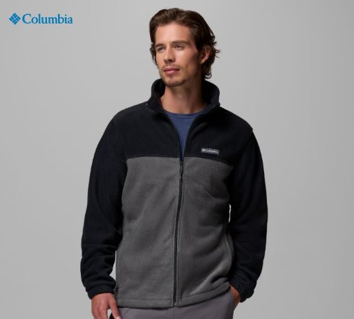 Columbia Men's Steens Mountain 2.0 Full Zip Fleece Jacket (Black/Grill)