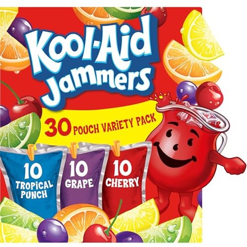 Kool-Aid Jammers Drink 30 Pouches Variety Pack Deal
