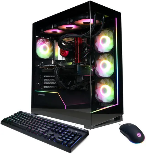 CyberpowerPC Gaming Desktop PC AMD Ryzen 7 9800X3D 32GB DDR5 2TB NVMe SSD