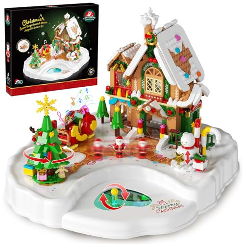 Christmas Gingerbread House Building Set with Magnetic Base