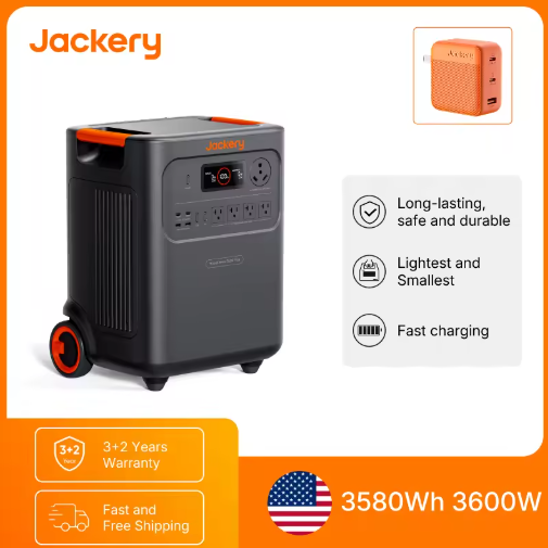 Jackery HomePower 3600 Plus 3580Wh 3600W Portable Power Station