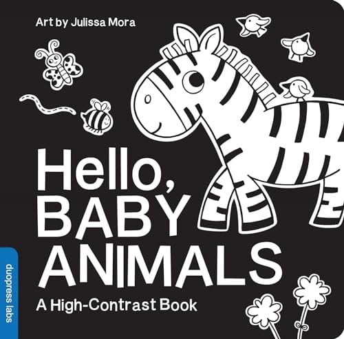 Hello, Baby Animals: A Black-&-White High Contrast Baby Board Book Deal