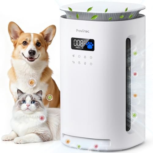 Provirtec H13 True HEPA StoreAir Purifier for Home Pets w/ Washable Prefilter