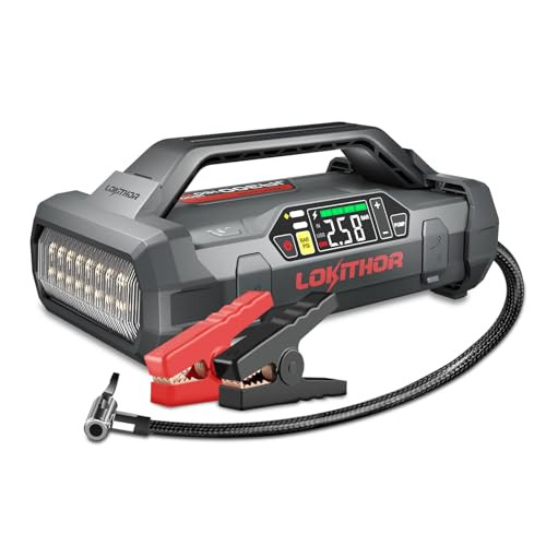 LOKITHOR JA300 1500A Multi-function Jump Starter with Air Compressor & Light