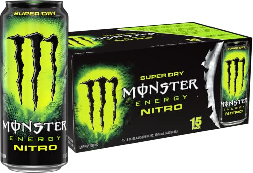 Monster Energy Nitro Super Dry Energy Drinks 15-Pack 16-Oz