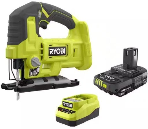 Ryobi ONE+ 18V Cordless Jig Saw with 2.0 Ah Battery and Charger Kit Deal