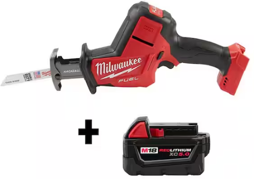 Milwaukee M18 FUEL 18V Lithium-Ion Brushless Cordless HACKZALL Reciprocating Saw W/ M18 5.0 Ah Battery Deal