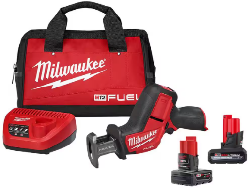 Milwaukee M12 FUEL 12-Volt Lithium-Ion Brushless Cordless HACKZALL Reciprocating Saw Kit with XC High Output 5.0 Ah Battery