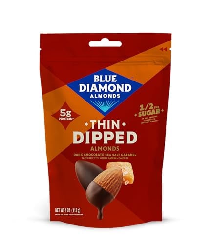 Blue Diamond Dark Chocolate Sea Salt Caramel Covered Almonds 4-Oz Deal