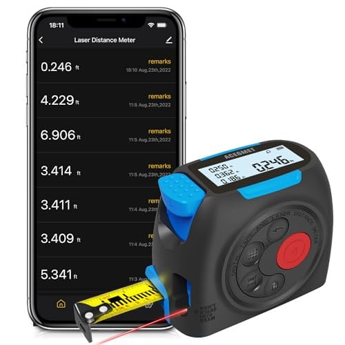 ACEGMET DT30 131ft Rechargeable Digital Laser Tape Measure with APP Sync