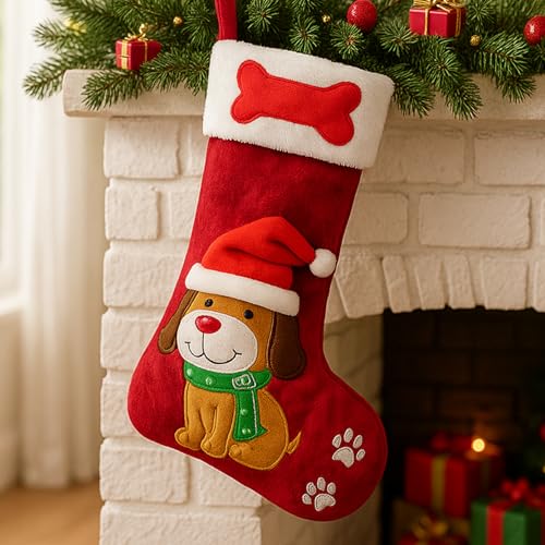 Embroidered Christmas Stocking for Pets