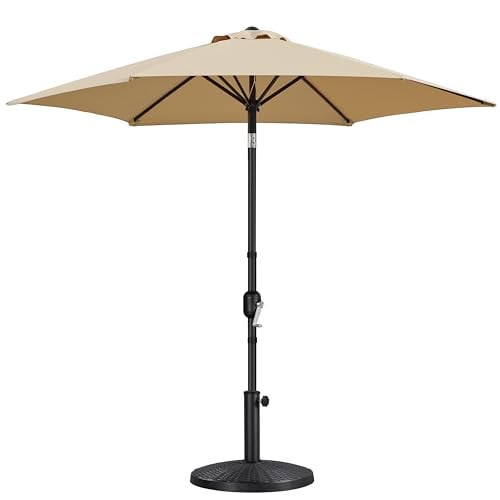 Yaheetech 9FT Patio Umbrella w/ 22lb Weighted Base