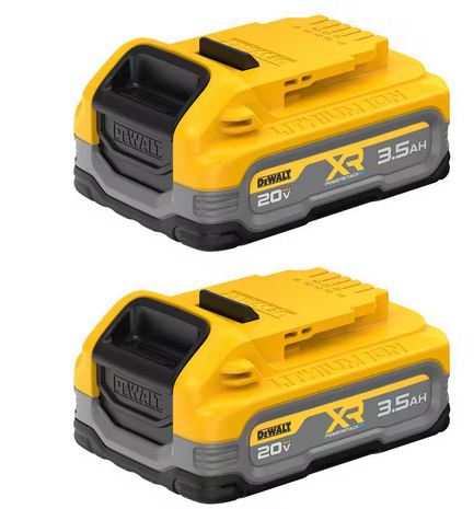 DeWalt 20V MAX XR POWERSTACK Lithium-Ion 3.5 Ah Battery (2-Pack)