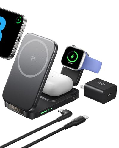 NIU MagSafe Qi2 Certified 3-in-1 Charging Station