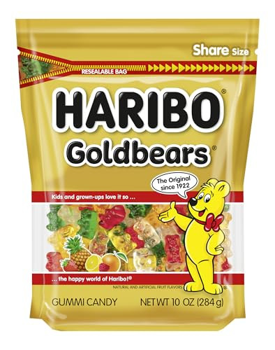 Haribo Goldbears Gummi Candy 10-Oz Resealable Bag