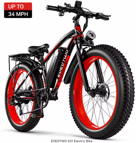 ALI EXP FS 26" Fat Tire Electric Bike for Adults, 1000W Motor 1500W Peak, 48V 15Ah Battery Deal