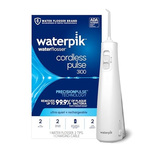 Waterpik Cordless Pulse 3100 Portable Water Flosser, Rechargeable
