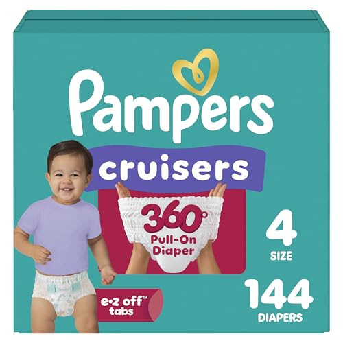 Pampers Cruisers 360 Diapers Size 4, 144 Count