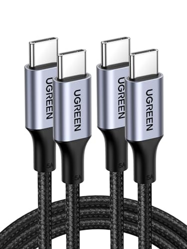 UGREEN 100W 3.3' 2-Pack USB C Charger Cable