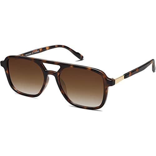 SOJOS Small Square Polarized Sunglasses SJ2202 Tortoise Deal