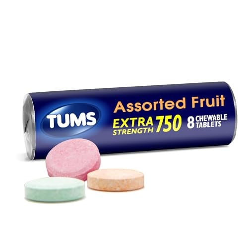 TUMS Extra Strength Antacid Chewable Tablets 8-Count (Assorted Fruit) Deal