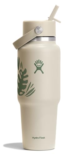 32-Oz Hydro Flask Wide Mouth Flex Straw Travel Water Bottle