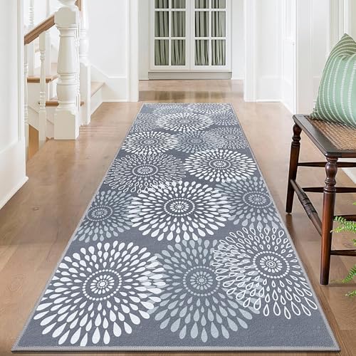 StepRite 2x6 Hallway Runner Rug, Washable Non-Slip Kitchen Rug