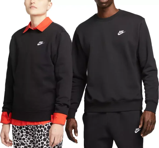 Nike Men's Sportswear Club Fleece Crewneck Sweatshirt (Game Royal)