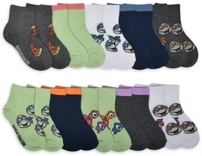 Character Toddler Ankle Socks 10-Pack