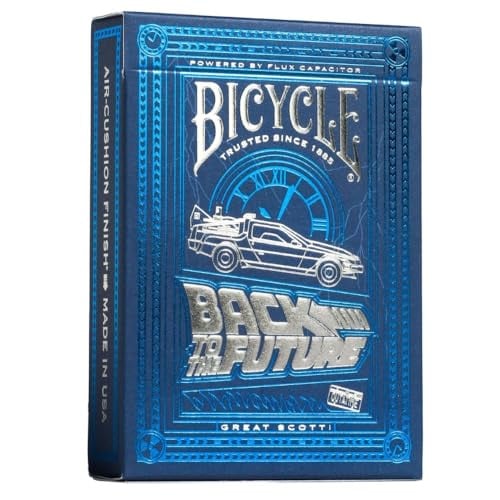 Bicycle Playing Cards - Back To The Future (Metallic Blue Foil)