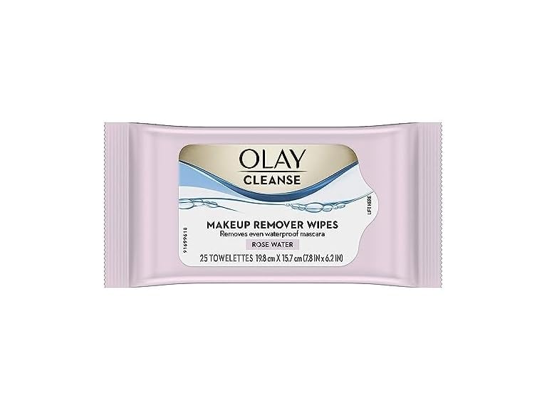 Olay Cleanse Makeup Remover Rose Water 25 Wipes