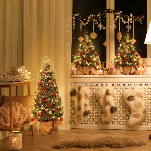 2ft Pre-lit Tabletop Christmas Tree