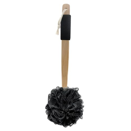 Amazon Basics Loofah Brush with Handle (17 x 5.5 x 5 inches)