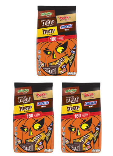 Mars Snackfoods Peanut & Milky Way Halloween Candy Variety Bulk 61.57 oz