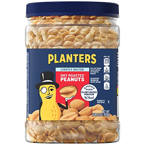 6-Pack 34.5-Oz Planters Dry Roasted Peanuts Lightly Salted