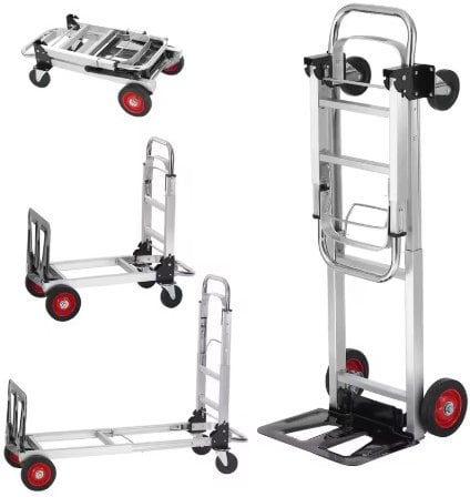 SucceBuy 400lbs 2-in-1 Folding Hand Truck & Platform Dolly