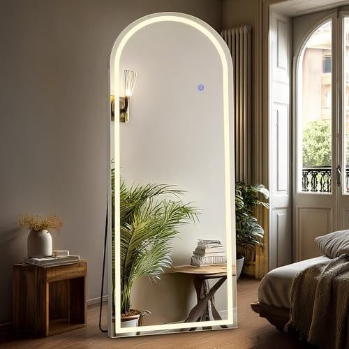 Arched Full-Length Mirror with Lights Deal