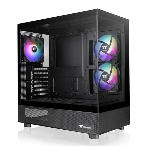 Thermaltake View 270 Plus TG ARGB Mid Tower E-ATX Case w/ 3x120mm Fans (Black) Deal
