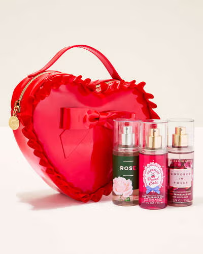 Bath and Body Works Valentines Day Bag & Mini Mists Gift Set