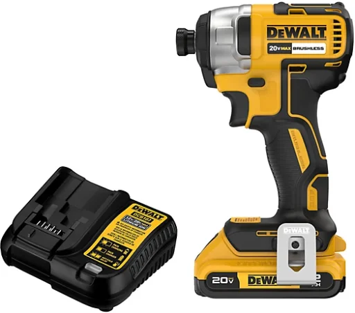DEWALT Brushless 1/4 in. Impact Driver Kit with 2 Amp Hour Battery Deal