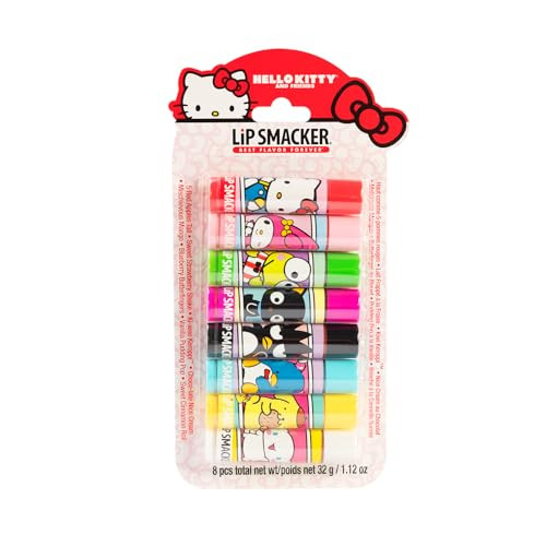 Lip Smacker Sanrio Hello Kitty and Friends 8-Piece Flavored Lip Balm Set