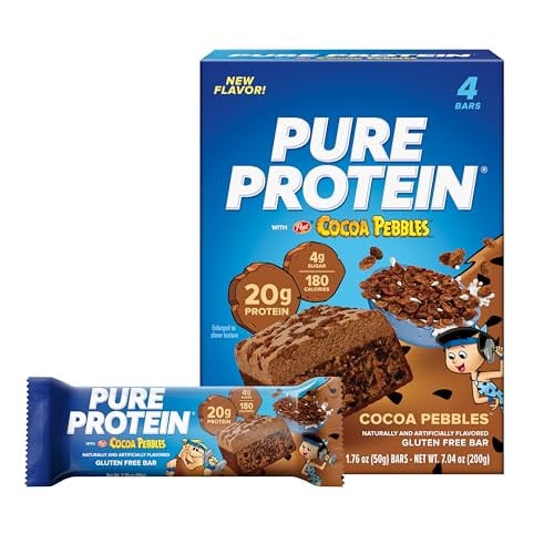 Pure Protein Cocoa PEBBLES Protein Bars 4 Count