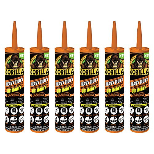 Gorilla Heavy Duty Ultimate Construction Adhesive 9-Ounce 6-Pack