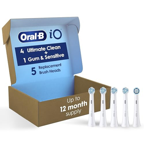 Oral-B iO Ultimate Clean Replacement Brush Heads 5-Count