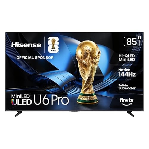 Hisense 85" 4K UHD Mini-LED 144Hz U6 Pro Series Gaming AI Smart Fire TV Deal