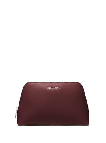Michael Kors Jet Set Medium Travel Pouch Tenera Leather/Oxblood Deal