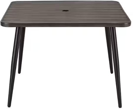 StyleWell Mix and Match 42 in. Faux Wood Outdoor Dining Table