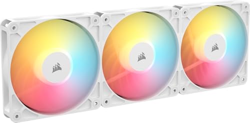 3-Pack Corsair RS120-R ARGB 120mm PWM Reverse Rotor PC Case Fans (White) Deal